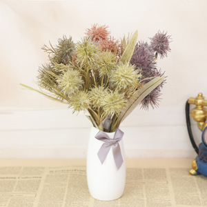 Vente directe du fabricant Fleur haute fidélité à 3 têtes en forme de boule piquante pour <span class=keywords><strong>la</strong></span> décoration de <span class=keywords><strong>la</strong></span> maison, du salon et de l'hôtel. - Product Image 3