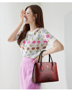 Sac à main de luxe en cuir PU pour femme, sac à bandoulière, sac fourre-tout, sacs à main pour femmes, vente chaude - Product Image 2