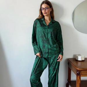 Pyjama de luxe imprimé SMOOTH pour l'automne et l'hiver, ensemble deux pièces à manches longues et pantalon, peut être porté à l'extérieur ou à <span class=keywords><strong>la</strong></span> <span class=keywords><strong>maison</strong></span> - Product Image 1