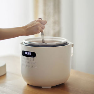 Mini-cuiseur à riz numérique intelligent automatique avec écran tactile LCD, multifonction, antiadhésif, argenté, 2L, faible teneur en sucre, pour la maison - Product Image 5