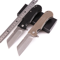 Couteau pliant de poche EDC extérieur-Couteau portable à usage quotidien, outil d'autodéfense et de survie pour le camping