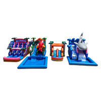 Équipement de jeu intérieur Offre Spéciale maison pleine d'entrain château sautant avec toboggan château gonflable pour les enfants
