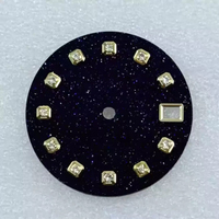 Esfera de Reloj de 28.5MM en Piedra Azul Natural, Estilo Gitano, para Movimientos Automáticos Japoneses NH36 NH35/4R36/7S