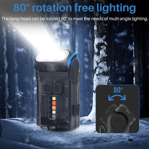 <span class=keywords><strong>Linterna</strong></span> de Llavero <span class=keywords><strong>BORUiT</strong></span> V15, Cabezal Giratorio de 80 Grados, Portátil, Recargable, Impermeable, con Clip - Product Image 3
