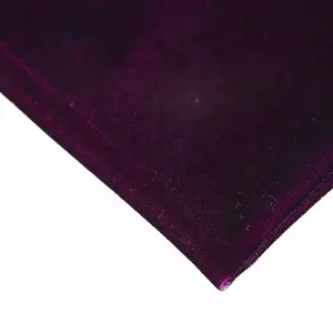 Изготовленный на заказ 100% полиэстер простой Шелковый велюр фиолетовый тканый корейский бархат микро 5000 окрашенная ткань для одежды