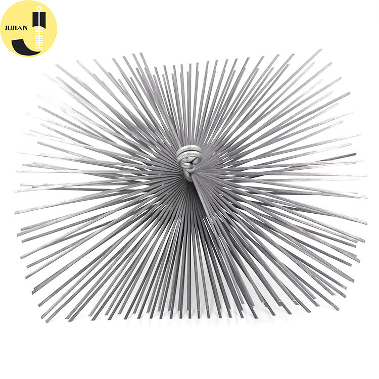 6インチ煙突掃除ブラシキット ダブルステム手動ブラシ【エコ】