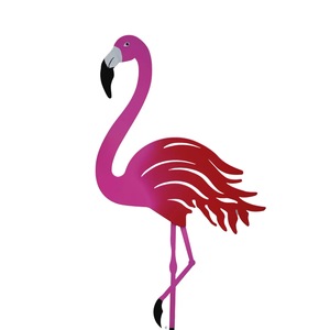 Décoration de jardin en fer forgé, flamant rose, ornement d'oiseau rose pour pelouse, jardin, patio. - Product Image 5
