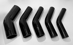 Réducteur de coude en <span class=keywords><strong>silicone</strong></span> de couleur/taille personnalisée, adaptateur de tuyau flexible à <span class=keywords><strong>90</strong></span> degrés pour radiateur de turbo d'intercooler, tuyau d'admission d'air - Product Image 5
