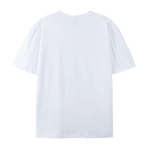 Unisex <span class=keywords><strong>semplice</strong></span> bianco e nero 100% cotone t-shirt vera e formato EU personalizzabile con etichette e loghi di stampa - Product Image 6
