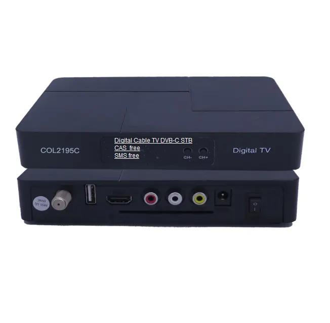 Digital Cable DVB-C to SD HD Video decoding setup box with CI for CATV Solution from Head end to User