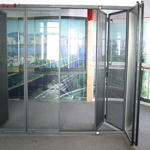 Puertas Plegables <span class=keywords><strong>de</strong></span> Aluminio con Vidrio sin Marco, Tipo Acordeón, <span class=keywords><strong>de</strong></span> Seguridad, Populares, Venta al por Mayor Directa <span class=keywords><strong>de</strong></span> Fábrica, para División <span class=keywords><strong>de</strong></span> Espacios <span class=keywords><strong>en</strong></span> Salas <span class=keywords><strong>de</strong></span> Estar - Product Image 5
