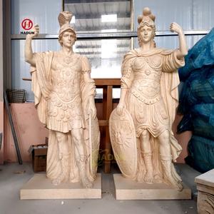 Figura de Jardín de Tamaño Real, Estatuas de Guerreros de Mármol, Escultura de Soldado Romano - Product Image 5