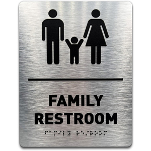 Panneau de toilette personnalisé ADA fabricant personnalisé panneau de toilette d'hôtel panneau de toilette tactile public panneau de toilette en braille - Product Image 3