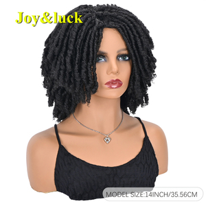 Peluca de ganchillo corta para mujer, precio mayorista de fabricante, <span class=keywords><strong>trenza</strong></span> desordenada, <span class=keywords><strong>diadema</strong></span> de tubo a la moda europea y americana - Product Image 2