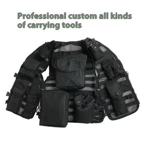 Chaleco Táctico Personalizado para Hombre, de Moda, de Poliéster, con 12 Cremalleras, Extraíble, Impermeable, con Diseño Especial de Tigre y Leopardo - Product Image 3