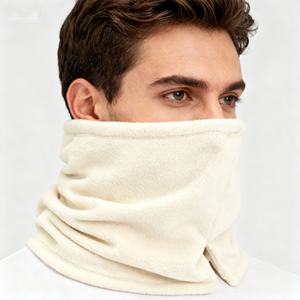 Cache-cou en velours épais et moelleux, sensation douce et lisse, couleur personnalisée, golf, randonnée, cyclisme, unisexe, hiver, coupe-vent, froid - Product Image 1