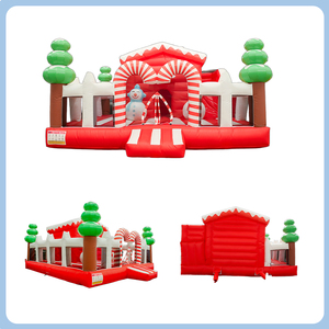 Château gonflable extérieur sur le thème <span class=keywords><strong>de</strong></span> Noël, château gonflable pour enfants, château gonflable pour enfants - Product Image 5