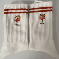 Chaussettes brodées unisexes personnalisées avec logo, chaussettes de sport brodées, vente en gros, nouvelle collection Glacier