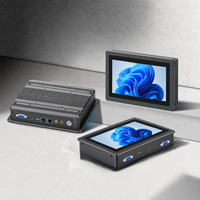 PC Industri 8-21,5 Inci Layar Sentuh Komputer All-in-One Layar Kapasitif Tanpa Kipas untuk Stasiun Pemantauan Bengkel
