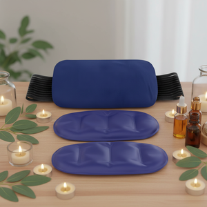 Set di 3 Pezzi Riutilizzabili per Terapia Freddo e Caldo, per Dolori Articolari e Muscolari, Ginocchia e Caviglie - Adatto al Microonde, Impermeabile, Regolabile - Product Image 1