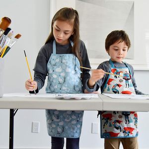Grembiule piccolo aiutante per bambini cucina arte giardinaggio grembiuli grande regalo per bambini ragazzi e ragazze in edizione limitata vacanze - Product Image 3