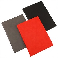 Porte-documents en similicuir PU lisse rouge A4 de marque de design en gros, porte-certificats/diplômes avec logo personnalisé, modèle PT25045