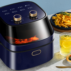 Friteuses à air domestique 7,5 L <span class=keywords><strong>Friteuse</strong></span> à air multifonctionnelle électrique <span class=keywords><strong>XXL</strong></span> chaude avec panier détachable - Product Image 2