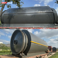 Système de recyclage de pneus usagés à grande échelle avec système de sécurité intégré, usine de pyrolyse