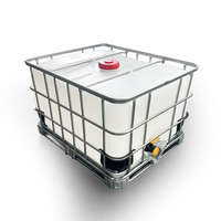 IBC-Tank 500L 1000L 1200L 1500L mit Verzinktem Stahlrahmen – Chemikalien- und Wasserspeicherbehälter aus Kunststoff