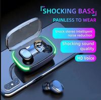 Écouteurs sans fil TWS Y60 Air Fone BT, écouteurs stéréo, écouteurs intra-auriculaires avec contrôle tactile, pour téléphone portable