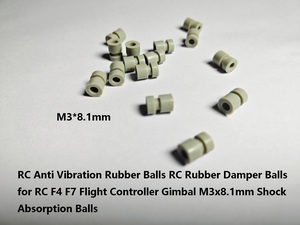 M3 * 8Mm M3 * 8.1Mm RC Chống Rung Cao Su Bóng Động Cơ RC Bay Điều Khiển Gimbal Hấp Thụ Sốc Van Điều Khiển Chống Rung Cao Su - Product Image 6