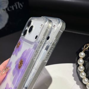 Funda Elegante con Diseño Floral para iPhone 17, Transparente con Pegamento, para iPhone 15, 16, 17 Pro Max - Product Image 3