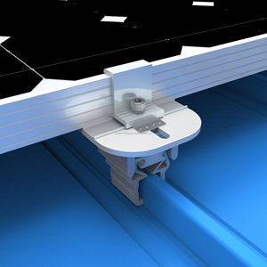 Klip-Lok Soporte solar de alta rigidez Sistema de montaje en tierra de aluminio sin penetración Panel solar anodizado Soporte de techo de metal - Product Image 1