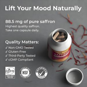 Hot Selling Factory Supplies Saffron Extract Cápsulas para Saffron Saúde
