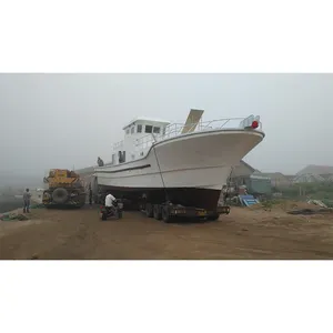 Barco de pesca de fibra de alta calidad, fabricante de barcos de pesca comercial, venta al por mayor