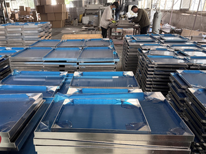 Formato su misura saldatura <span class=keywords><strong>teglia</strong></span> in <span class=keywords><strong>alluminio</strong></span> con doppio bordo, <span class=keywords><strong>teglia</strong></span> da forno - Product Image 3