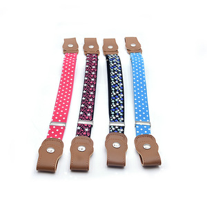 <span class=keywords><strong>Ceinture</strong></span> en toile élastique pour enfants, mode pour hommes et femmes, avec bouton en PU, <span class=keywords><strong>sans</strong></span> <span class=keywords><strong>boucle</strong></span> ajustable, extensible - Product Image 2