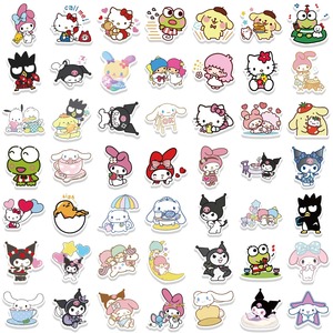 Autocollants personnalisés en vinyle imperméables Kawaii My Melody Kuromi Hello Kitty pour ordinateur portable, bouteille, <span class=keywords><strong>boutique</strong></span>, esthétique premium, professionnels - Product Image 5