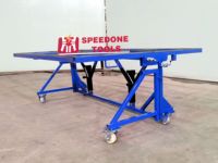 Chariot de transport de dalles en acier Speedone, table de fabrication mobile pour la manutention et le stockage de dalles de granit et de marbre