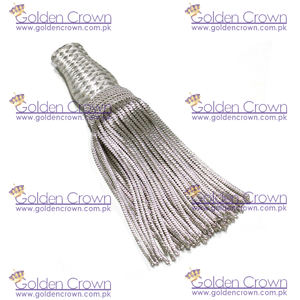 ฝรั่งเศสวงกบเงินแท่งพู่ด้วยขอบทองแท่ง - Product Image 4