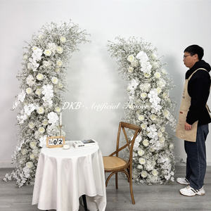 Arche de fleurs artificielles personnalisées faites à la main en gros pour les décorations de mariage et de rentrée scolaire - Product Image 6