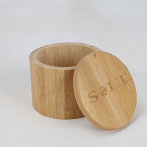Scatola porta <span class=keywords><strong>spezie</strong></span> in legno all'ingrosso con coperchio girevole, organizer per condimenti da cucina - Product Image 4