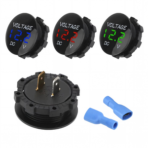 Voltmètre étanche DC 5-48V pour voiture, bateau, moto, testeur de tension numérique LED, affichage du voltmètre, jauge de tension de la batterie - Product Image 1