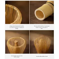 Ensemble fouet et bol à matcha japonais personnalisé en céramique et bambou écologiques, outils durables pour la cérémonie du thé, coffret cadeau inclus