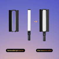Lampe vidéo LED portable P30 pour photographie, baguette lumineuse RGB pour appareil photo avec télécommande, 16,8 V 30 W, en ABS