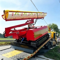 Machine de nettoyage photovoltaïque télécommandée à chenilles haute efficacité