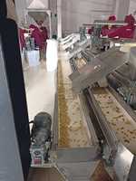SUISER MAKINE Sorteer- en selectietafel van roestvrij staal voor noten, fruit, groenten, bonen en zaden