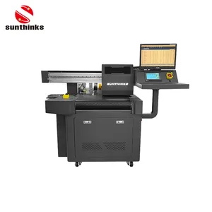 Sunthinks Mini Digital Flatbed Inkjet Printing A3 A4 Paper Bag Logo Printing Machine With A3 Pagewide Printheads