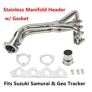 Nouveau collecteur d'échappement en acier inoxydable poli <span class=keywords><strong>Aosu</strong></span> pour Suzuki Samurai & Geo Tracker 1.3L 1.6L L4 - Product Image 5