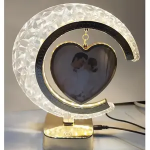 Regalos de San Valentín, Marcos de Fotos de Plástico para Sublimación, Espejos LED en Blanco para Decoración de Bodas, Hogar y Hoteles - Product Image 2